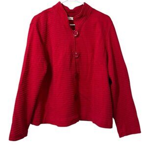 Coldwater Creek Button Down Cardigan Sweater Jacket Size PXL Stretch Lightweight